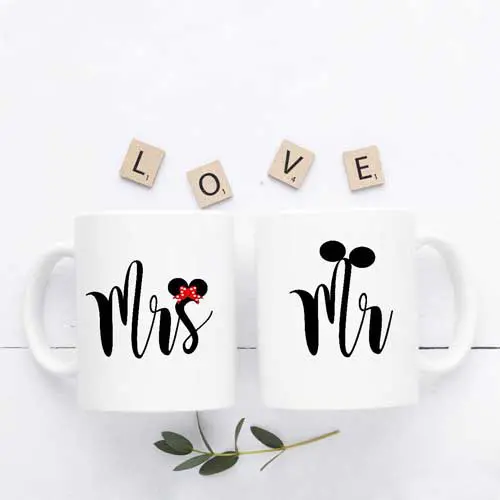 Mug Couple Unik Mr & Mrs Custom
